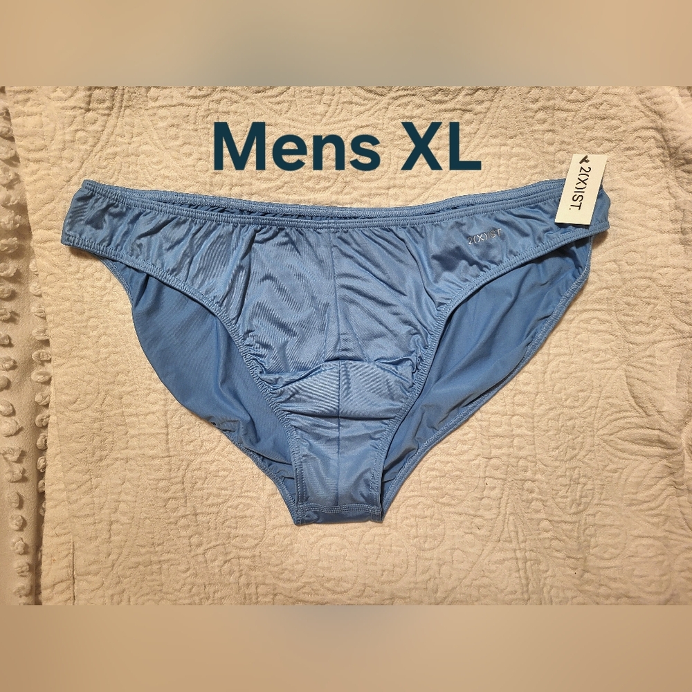 2xist Men's Lichen Blue Hip Briefs Size XL